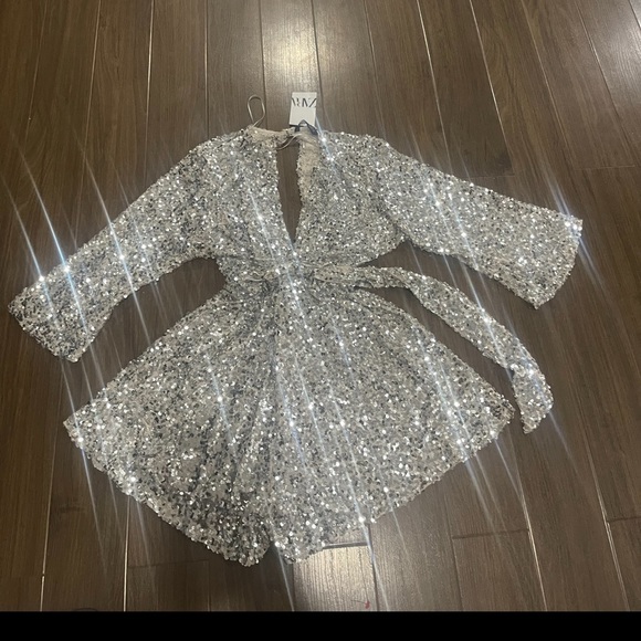 Zara Pants - Zara slive sequins romper